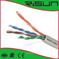 Cable UTP Cat5e de red de alto rendimiento con chaleco LSZH probado a 350 MHz